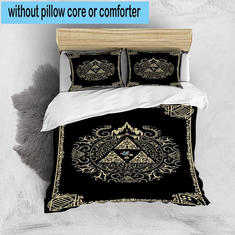 3PCS Heroic Legend Crest 3pcs Bedding,Including 3PCS Duvet Cover And 2pcs Pillowcases Perfect for Christmas,Ideal for Bedroom, Dormitory