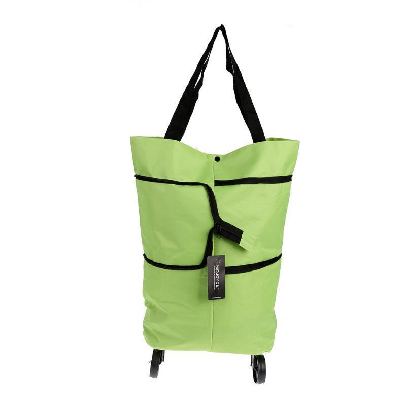 Легкая портативная складная тележка для покупок, тележка на колесиках для багажа, сумка на колесиках