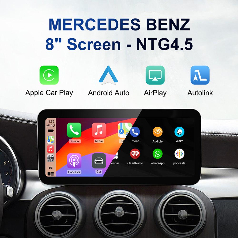 Обновление беспроводной Carplay подходит для Mercedes Benz ABCE CLA GLA GLK ML Sprinter NTG4.5 Becker Module Android Auto Navigation
