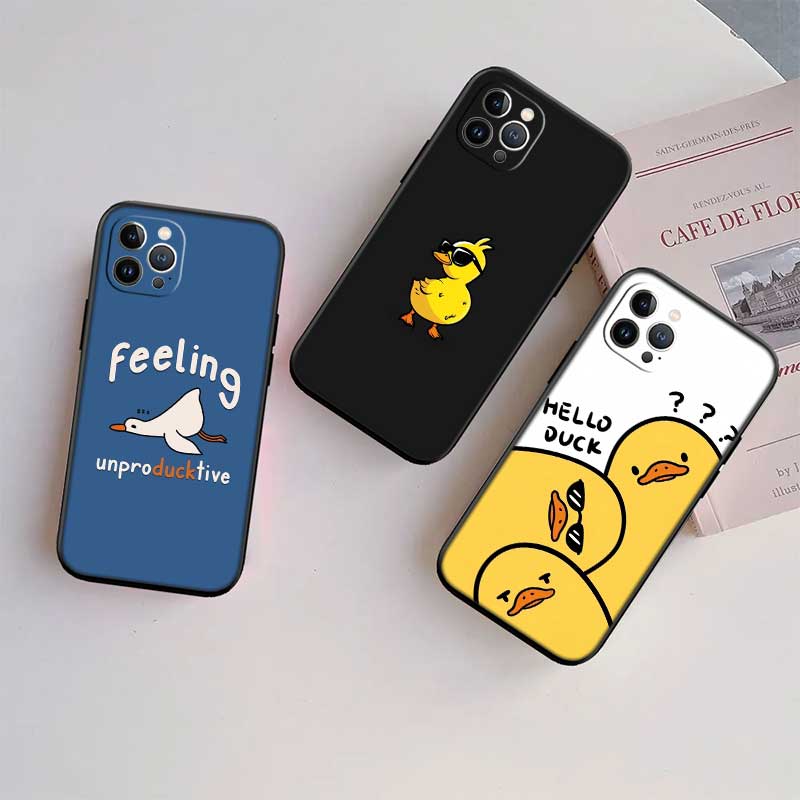 UP27 DUCK Cartoon New High-End Shell Phone Case for OPPO A3 Pro A72 A74 A76 A77 A77S A78 A79 A94 A95 A18 A40M A58