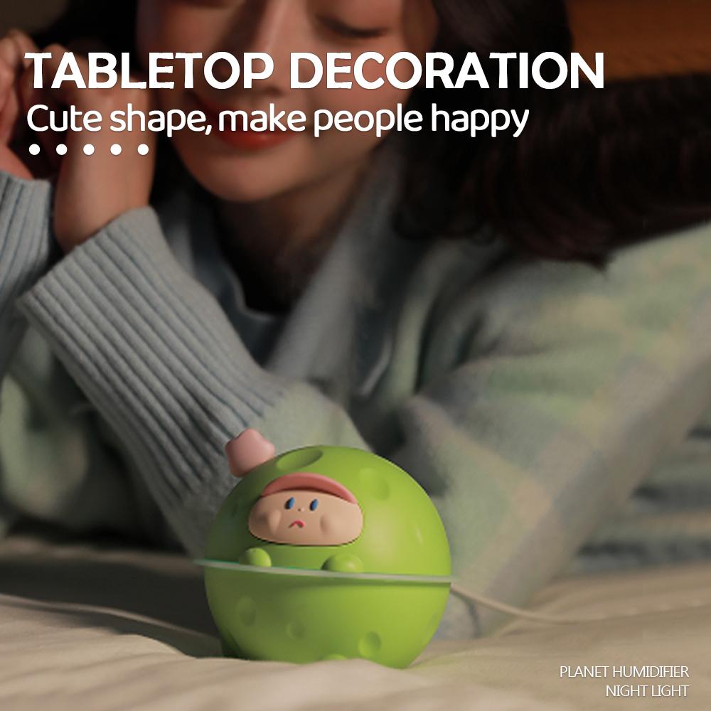 Новый сферический домашний увлажнитель воздуха с большим туманом, автоматическое отключение питания, подходящий для размещения в спальне, офисе, бесшумный дизайн, автомобильный увлажнитель воздуха