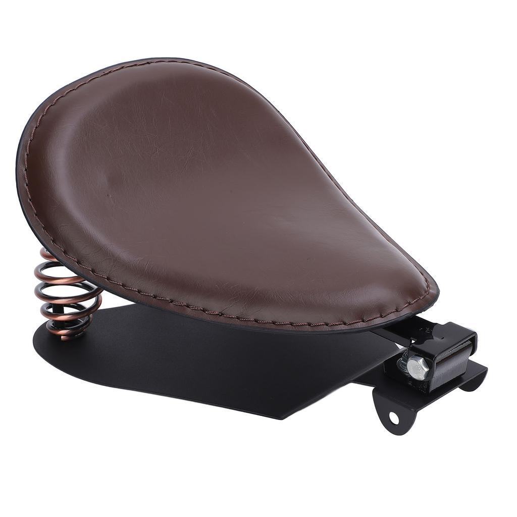 Motorcycle   Seat with Spring Bracket Kit Faux Leather Strong Support   Fit for Retro Motorcycle