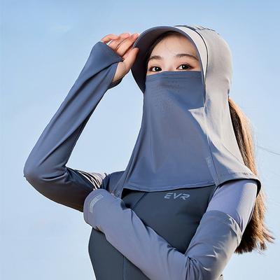 Маска для лица, Шапка, Велосипедная маска от солнца, Интегрированная защита шеи, Женская, Летняя, Новая модель 2025 года, Защита от УФ-лучей, Закрытие шеи