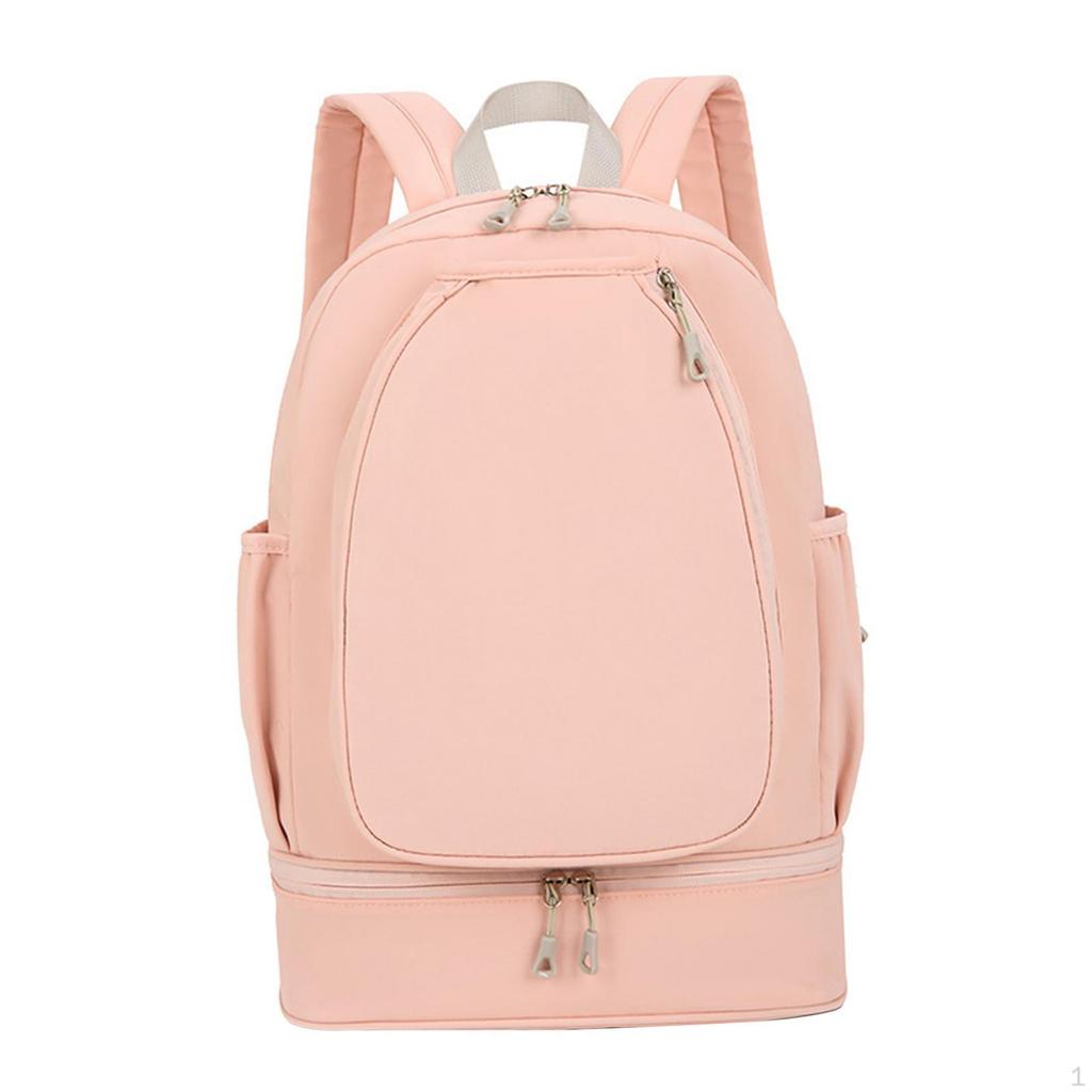 Tennis Pocket Backpack Large Capacity Back Pack with Shoe Compartment Duffel for Workout Pickleball