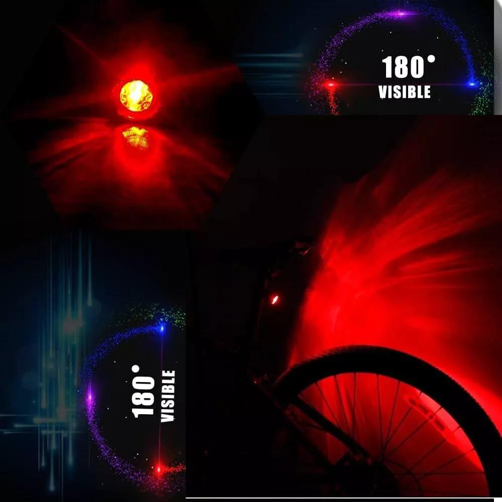 USB велосипедный передний задний фонарь комплект перезаряжаемые фонари для горного велосипеда светодиодные фонари для горного велосипеда кемпинг