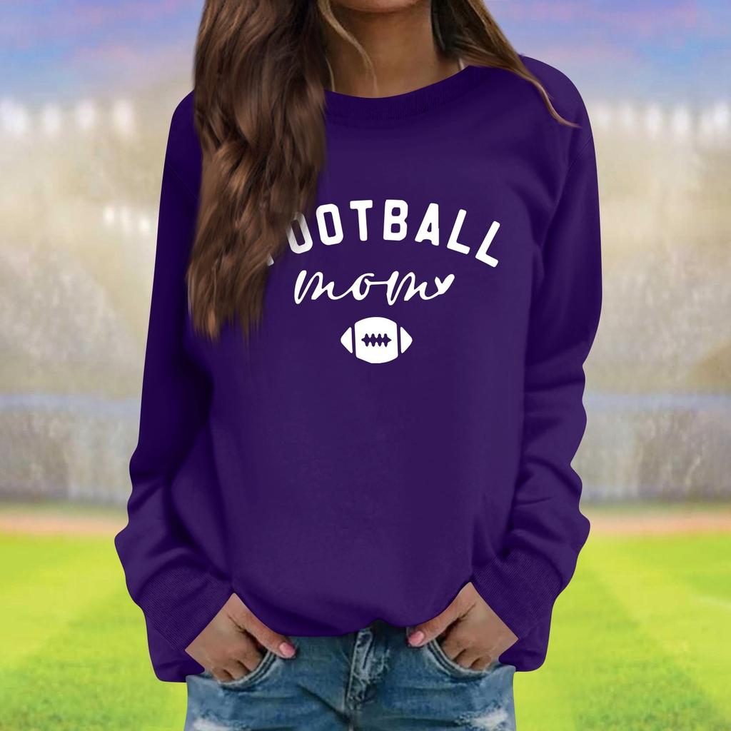 Женская модная повседневная толстовка с длинным рукавом и круглым вырезом с принтом