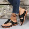 Fashion 2024 Fashion Women's Summer Open Toe Shoes Women's Light Slippers Breathable Wedge Shoes Thick Sandals