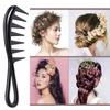 Пластиковая расческа с широкими зубьями для вьющихся волос, парикмахерская, массажная расческа для укладки волос, инструмент для вьющихся волос