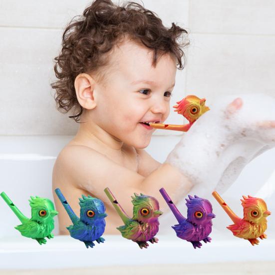 Bird Whistle for Kids Adults Bird-Shaped Water Whistle 3D Printed Colorful Bird Whistle Toy Gift for Boys Girls Birthdays Parties