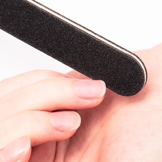 20/100Pcs 100/180 Grit Wooden Nail Files Compact Portable Multipurpose DIY Disposable Nail Files Manicure Tool Set