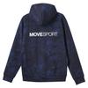 Толстовка Descente с застежкой-молнией SHIELD Allover Pattern MVSP ветрозащитная, сохраняющая тепло, эластичная, впитывающая пот, для тренировок, размер M [Move Sports] (и то и другое