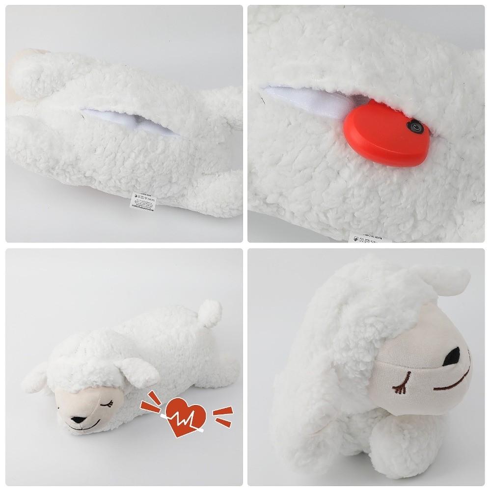 Sleep Aid Dog Anxiety Relief Pillow Soft Plush Dog Soothing Toys Pet Companion