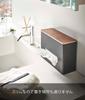 Yamazaki Jitsugyo Tissue Wet Sheet Case Brown Approximately RIN RIN Tissue Case Compact Space Saving 5698 & W25.2XD9.2XH18.2cm
