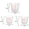 Plastic Clear Measuring Cup Mesure Dish 250/500/1000Ml Liquid Scale Plastic