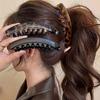 Large Size Tortoiseshell Pattern Ponytail Barrettes Plastic Banana Hair Clip  Daily