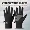 Lock Buckle Winter Cycling Gloves Warm Outdoor Gloves Cycling Equipment
