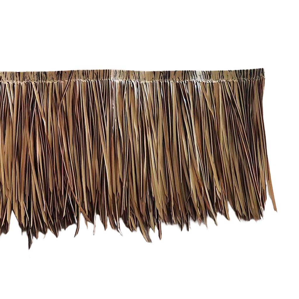 Artificial Straw Roof Thatch 100x50cm Exquisite Workmanship Versatile Accessories PE Synthetic Material Decoration Sturdy