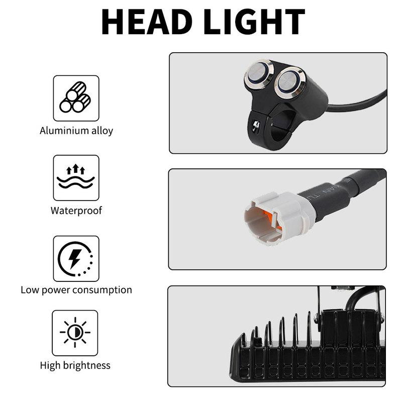 Мотоциклетная фара Передняя фара с переключателем Для Sur Ron Sur-Ron Light Bee Lightbee S X Электро-кроссовый мотоцикл Прожектор