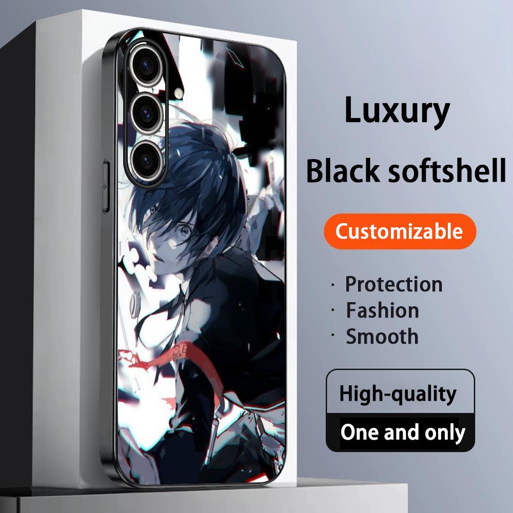 Горячий крутой чехол для телефона Persona 3 Reload для Samsung Galaxy S25 S24 S23 S22 S21 S20 Plus Ultra Note20 Мягкий Черный