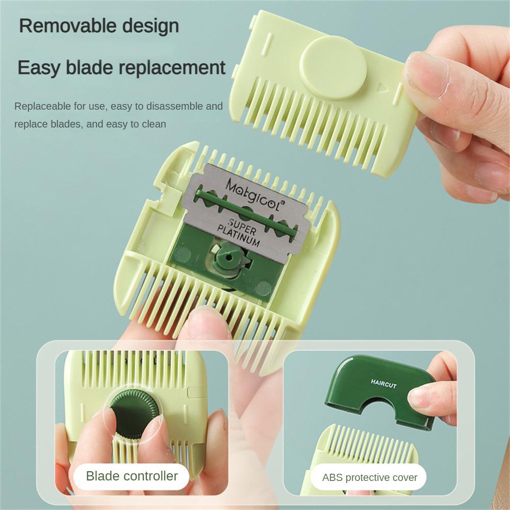 2 In 1 Baby HairCut And Hairdressing Comb Trim Bangs And Broken Hair Bangs Trimmer Manual Portable Children Hair Clipper