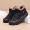 Женские зимние ботинки на платформе для снега, противоскользящие, теплые, с подкладкой из искусственного меха, ботильоны до щиколотки, повседневные, из ПУ кожи, удобные, пушистые ботинки для ходьбы, короткие ботинки