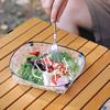 Collapsible Bowl Plate Food Grade BPA Free Heat-Resistant Ultra-Light Folding Tableware Camping Accessories