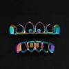 2Pcs/Set Classic Charm Teeth Grillz Glossy Hollow Teeth Grillz Braces  Tooth Decoration