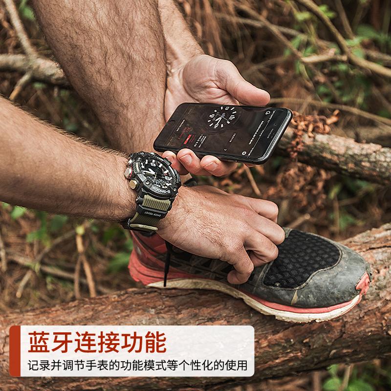 Casio Серия MASTER OF G-LAND G-SHOCK Серия Land Маленький Грязевой Король Четырехсенсорный Углеродное Волокно Камуфляж Кварцевый Механизм Резиновый Ремешок GG-B100-1A3PR