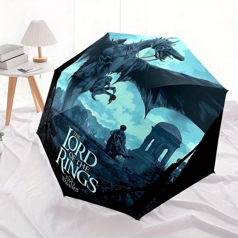 The Lord of the Rings Automatic Umbrella with Folding feature - Travel Umbrella, Perfect Gift for Birthday, Christmas a0827024