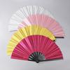 Gradient Colorful Rainbow Folding Fan 1Pc Handheld Dance Cooling Fan for Stage Performance Outdoor