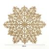 Snowflake Hollow PVC Bronzing Table Mat Mug Coaster for Coffee Tableware Cup Pads Christmas Decoration Kitchen Accessories