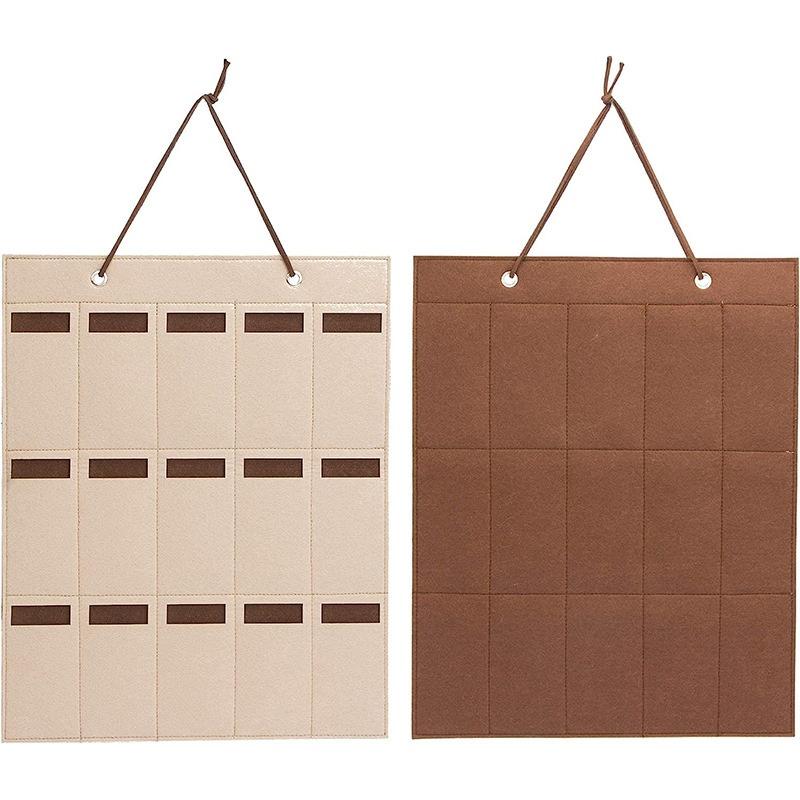 1Pc 15 Grids Glasses Organizer Storage Wall Hanging Bag Multifunctional Sunglasses Eyeglass Container Bag Foldable
