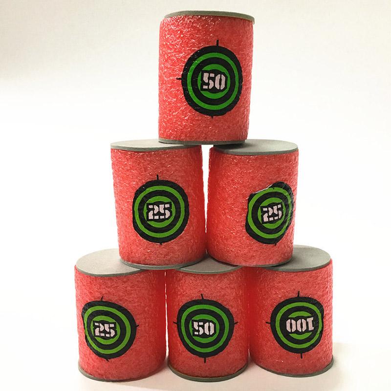 7,2 см 100 шт. Идеально для Nerf Мягкие Пули Снаряды Круглая Голова Пополняемые Губчатые Пули Детская Игрушечная Пушка Пули Идеально для Бластеров NERF N-Strike