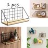 1pcs Creative Wall Mounted Shelves Bedroom Iron Wall Hanging Storage Shelves Storage Baskets Hanging Shelves Living Room Bedroom Home Furnishings
