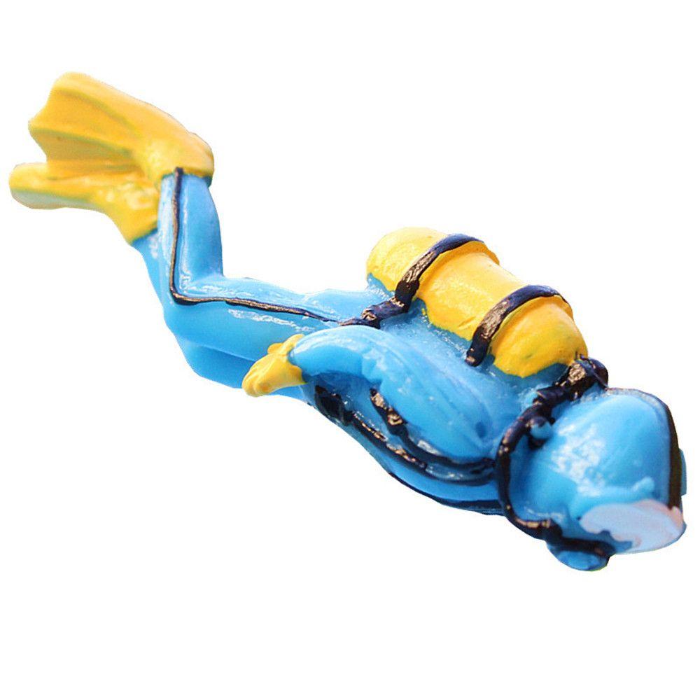 Пейзажная модель Дайвер Антикварное украшение фигурки миниатюрные Аквариумное украшение Аквариумное ремесло