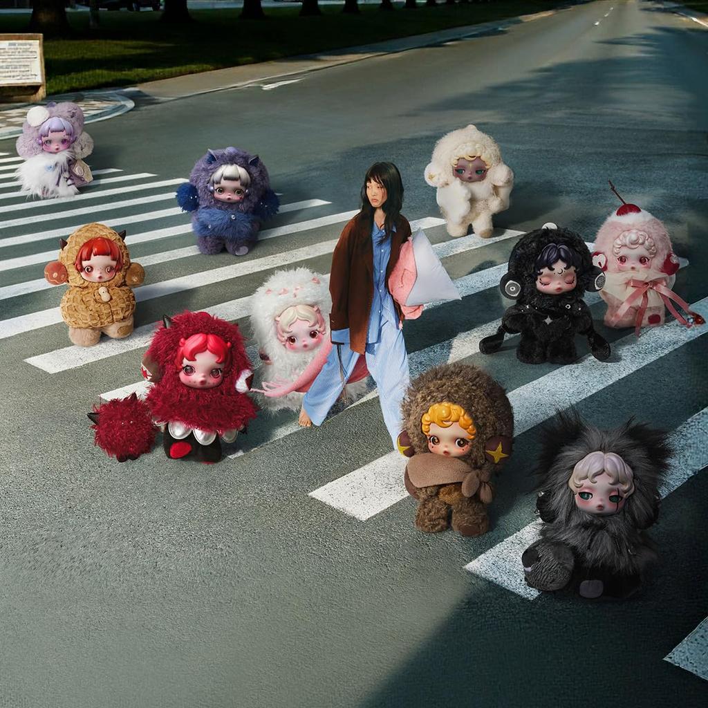 POP MART SKULLPANDA You Found Series Plush Pendant Pop Mart Blind Box Plastic Premium Soft Original Birthday Gift Me! (1 Piece) - Gachapon, Figure,