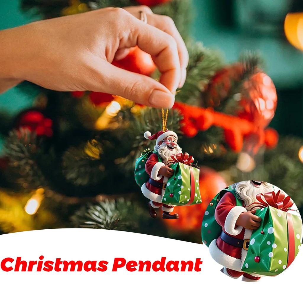 Креативный подарок Клауса, украшение, подвесное украшение Санта-дерева для домашнего праздничного показа