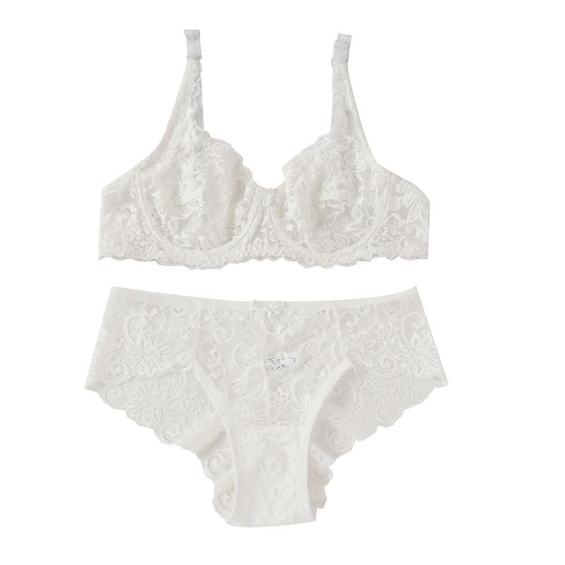 Сексуальные комплекты бюстгальтеров на косточках, полностью кружевные, без подкладки, мягкие женские прозрачные ультратонкие комплекты бюстгальтеров пуш-ап