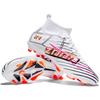 New high-top football shoes men's fly-woven breathable socks professional training sneakers long nails broken nails football shoes spot