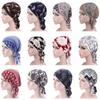 Bahor Gullar Bosma Turbani Ayollar Milliy Shamol Paxta Shlyapa Bandana Kemoterapiya Shlyapasi Uxlash Qalpoqlari Bini Bosh o'rami Moda Kundalik
