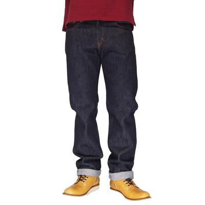 Kojima Jeans KOJIMA GENES 21 унцовые прямые джинсы Сделано из одного денима, Япония, Стирка, RNB-1221R-Индиго-40