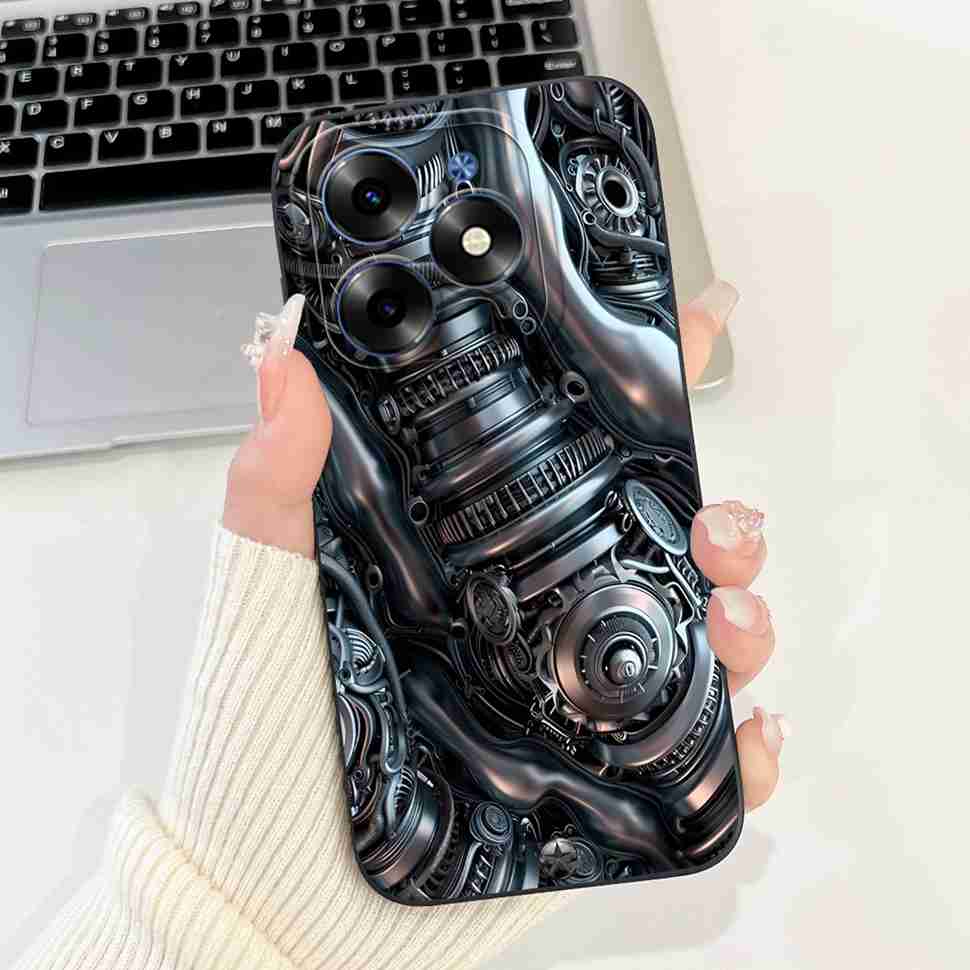Розовый Кот Для Tecno Spark Go 2024 Чехлы BG6 Мягкий Силиконовый Чехол Для Tecno Spark 20 Spark20 SparkGo 2024 Корпус Чехол Для Телефона