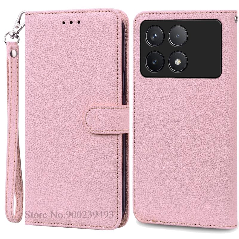 Чехол F6 Pro для POCO F6 Pro, силиконовый кожаный чехол-кошелек, флип-чехол для Xiaomi Poco F6 Pro 5G, чехол-книжка, Fundas