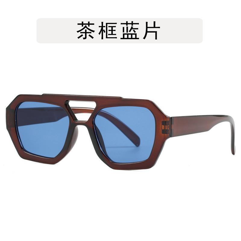 Женские солнцезащитные очки многоугольной формы с двойной переносицей, антибликовые очки от солнца для мужчин, для пеших прогулок, альпинизма, женские