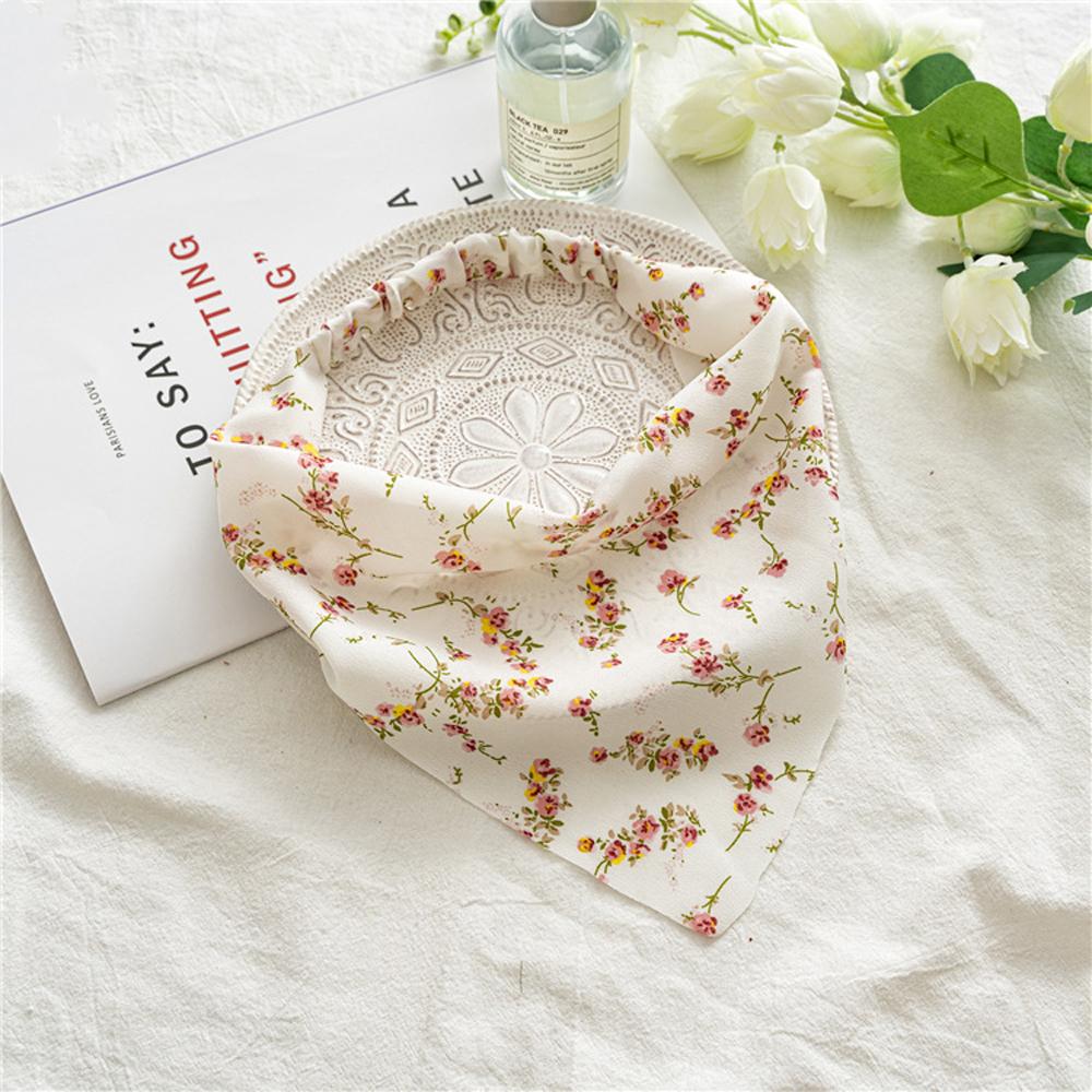Headbands Sweet Elastic Floral Flower Hair Accessories Turban Hair Scarf Triangle Bandana Headwrap