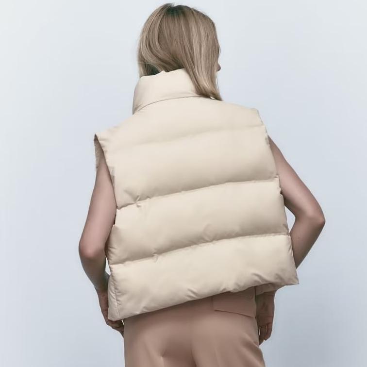 Новая женская куртка, жилет, осенне-зимний пуховый жилет с хлопковой подкладкой, женская одежда, короткий жилет без рукавов, теплая куртка, пальто