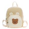 Kids Cartoon Canvas Backpack With Breathable Material For Kindergarten Boys And Girls
