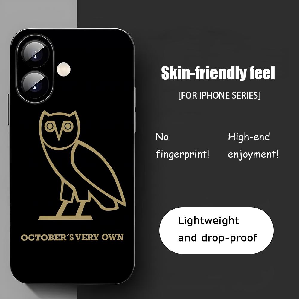 Fashion D-Drake owl Popular Phone Case For iPhone 17 16 15 14 13 12 11 X XR XS 8 Plus Mini Pro Max Soft black Shockproof Cover
