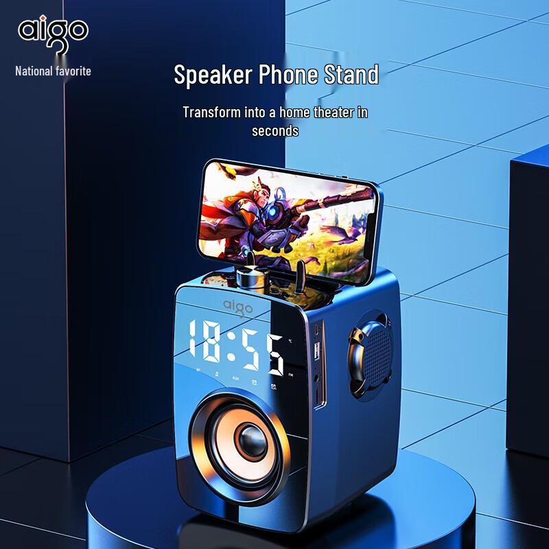 Aigo T115 Premium Portable Bluetooth Speaker CN plug (adapter included)