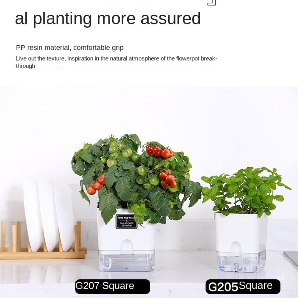 Самополивающийся гидропонный горшок, включая подкладку для цветочного горшка, новый грунтовый цветочный горшок